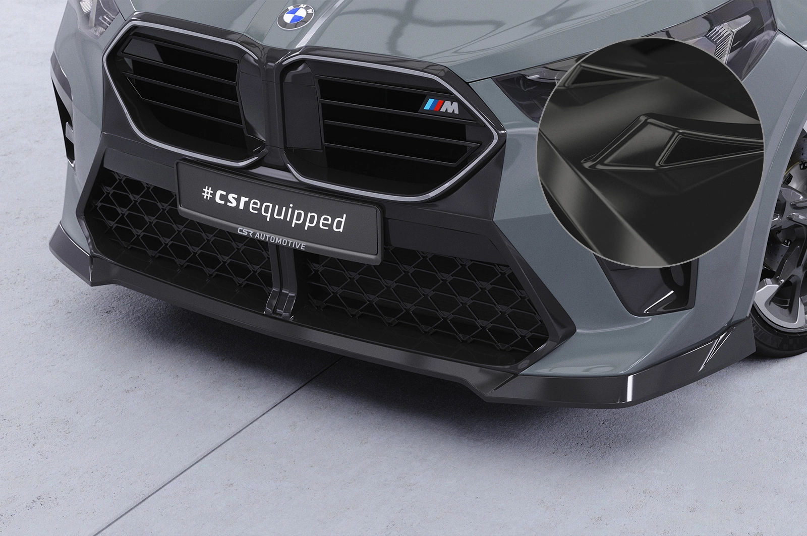Voorspoiler passend voor BMW X2 / iX2 (U10) glans zwart