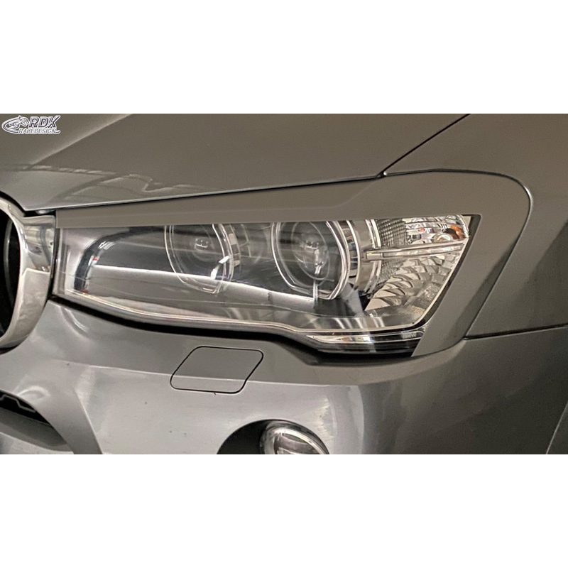 Head light spoilers  BMW X3 (F25) Facelift  & X4 (F26) 2014-2018 (ABS)