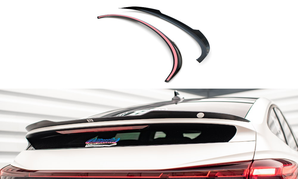Spoiler passend voor Audi Q4 E-Tron Sportback Maxton Glans Zwart