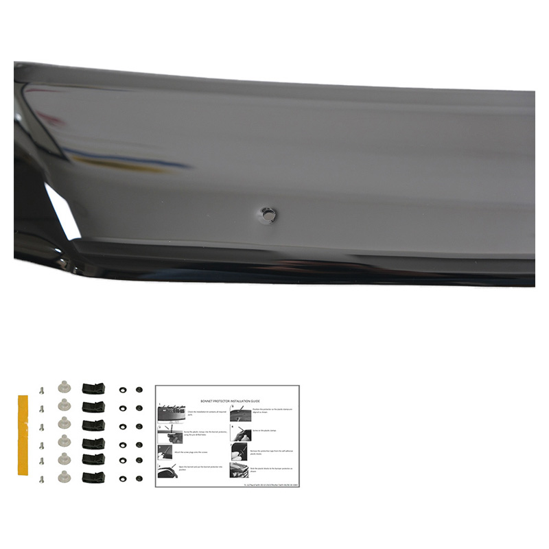 Bonnet Protector  Ford Transit Custom MK1 2012-2018 - Gloss black