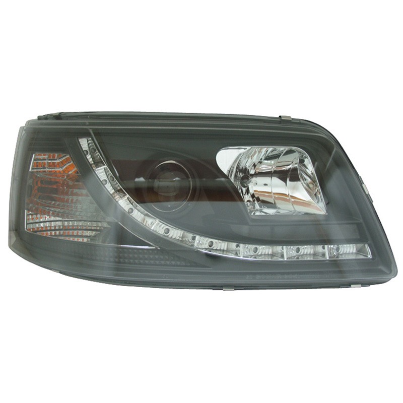 Set Headlights incl. DRL  Volkswagen T5 2003-2010 - Black