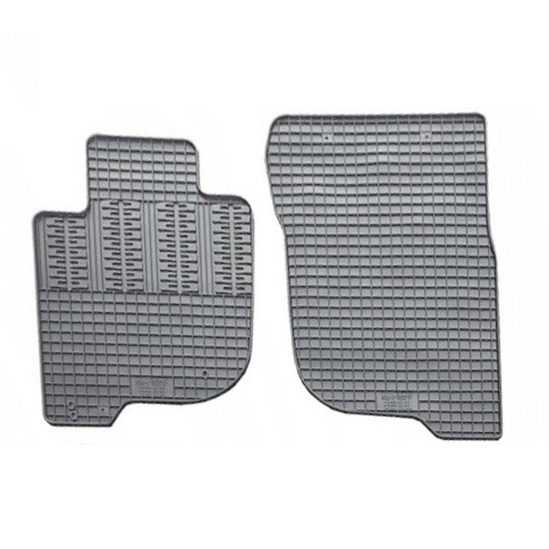 Rubber car mats set  Fiat Fullback Single Cab 2016- & Mitsubishi L200 (Triton) Single Cab 2015- (2-pieces + fixing system)