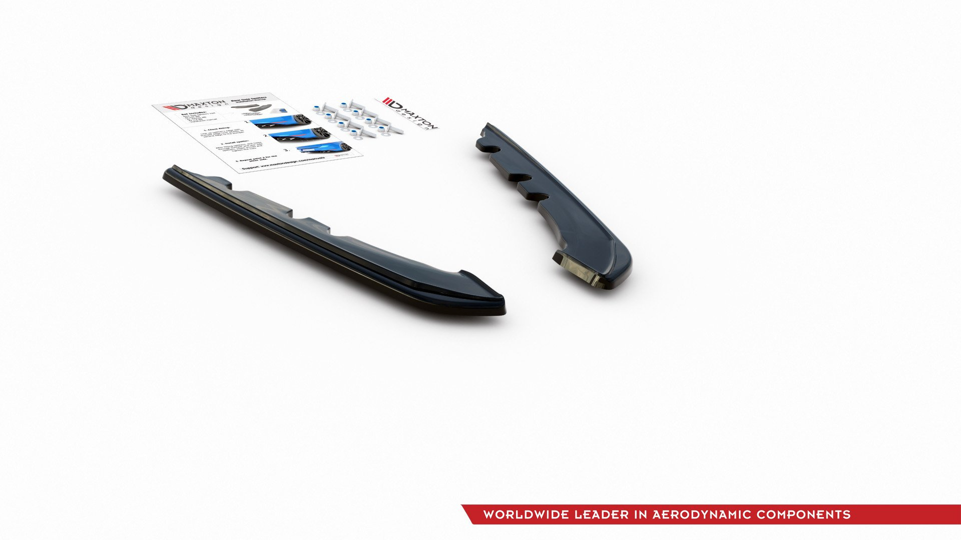 Diffuser passend voor BMW 3 Serie E91 Maxton Glans Zwart