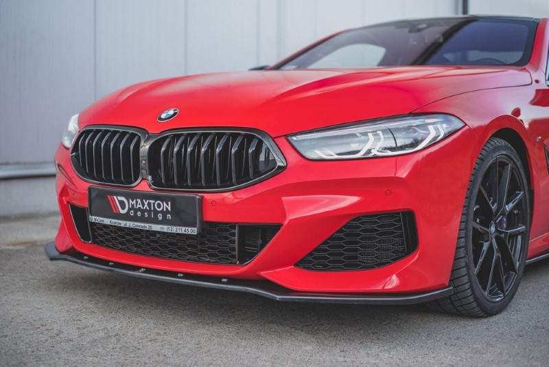 Voorspoiler passend voor BMW M850i G15 V.1 Glanzend Zwart