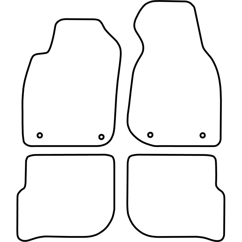 Set velour car mats  Audi A6 1997-1999