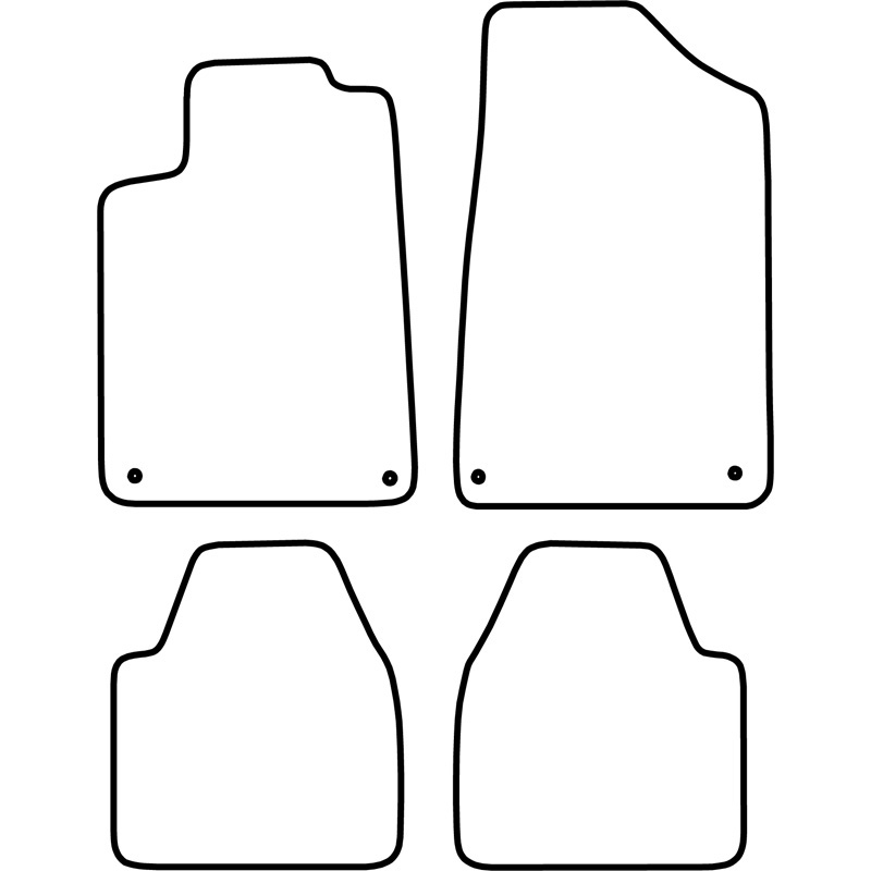 Set velour car mats  Peugeot 607 2000-2010
