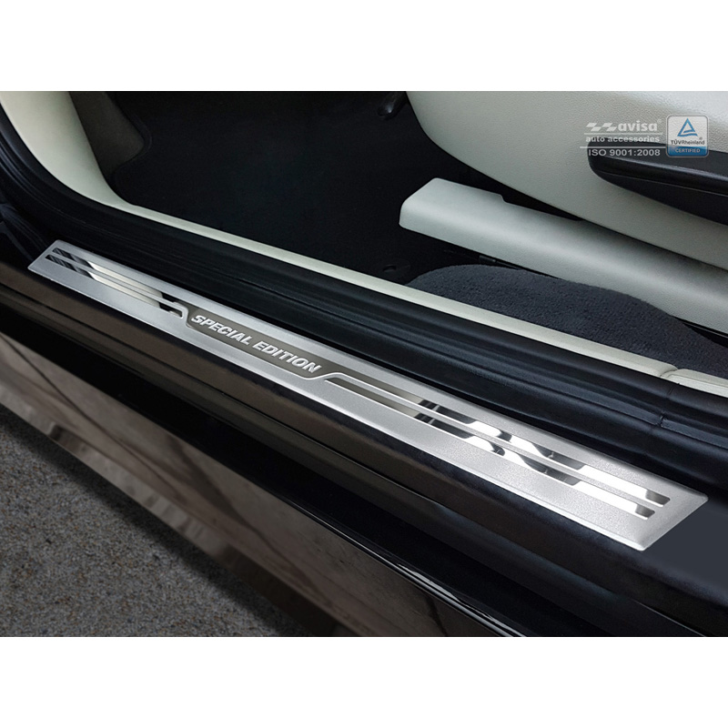 Universal Door Sill Protector Set 'Special Edition' Aluminium/Silver - 2-Pieces - 54 x 4 cm