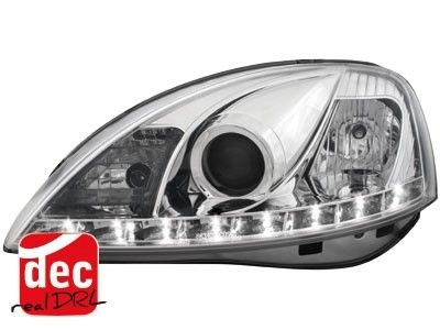 Headlights Opel Corsa C 01-06 Devil Eyes Dlite LED Chrome