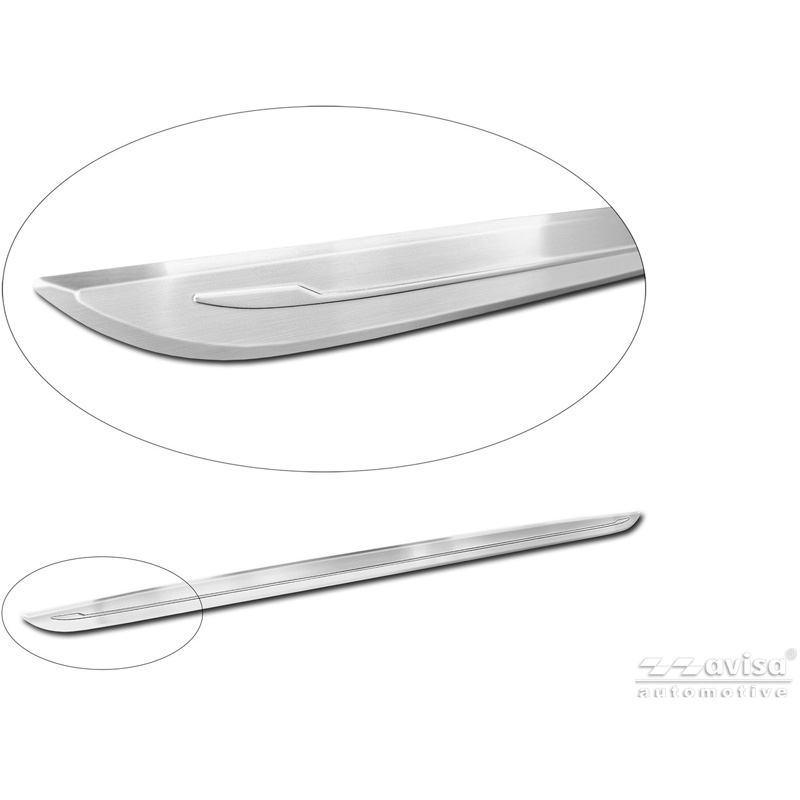 Avisa Brushed Stainless Steel Trunk Tailgate Trim Cover  Nissan Juke II (F16) 2019-
