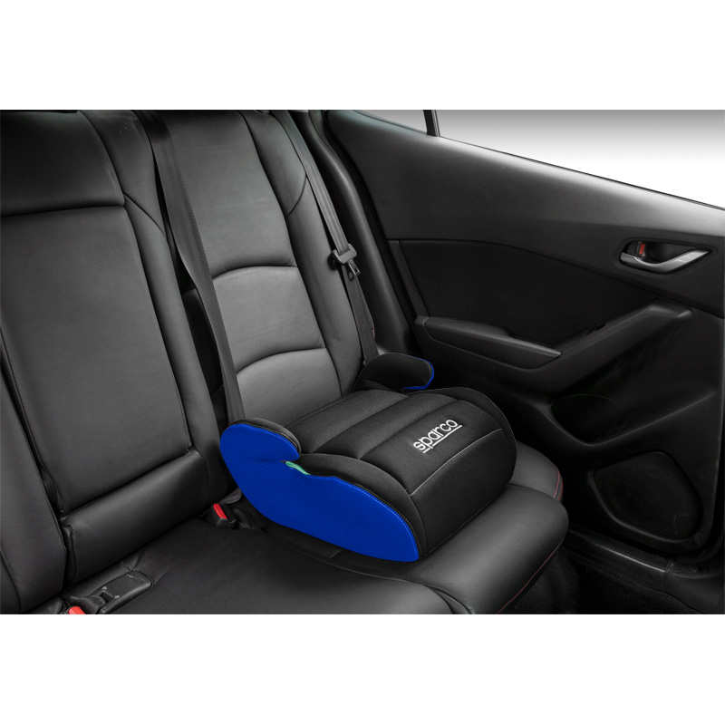 Sparco child booster seat F100KI Black/Blue i-Size 125-150cm (ECE-R129/03)