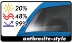 Sunfilter Tintvisor CFC Anthracite-style 0.19x150cm