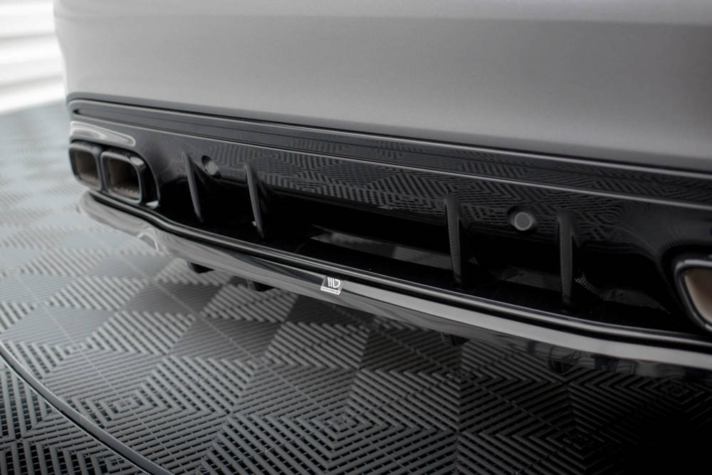 Diffuser passend voor Mercedes AMG C63 Sedan / Estate FL Maxton Glans Zwart
