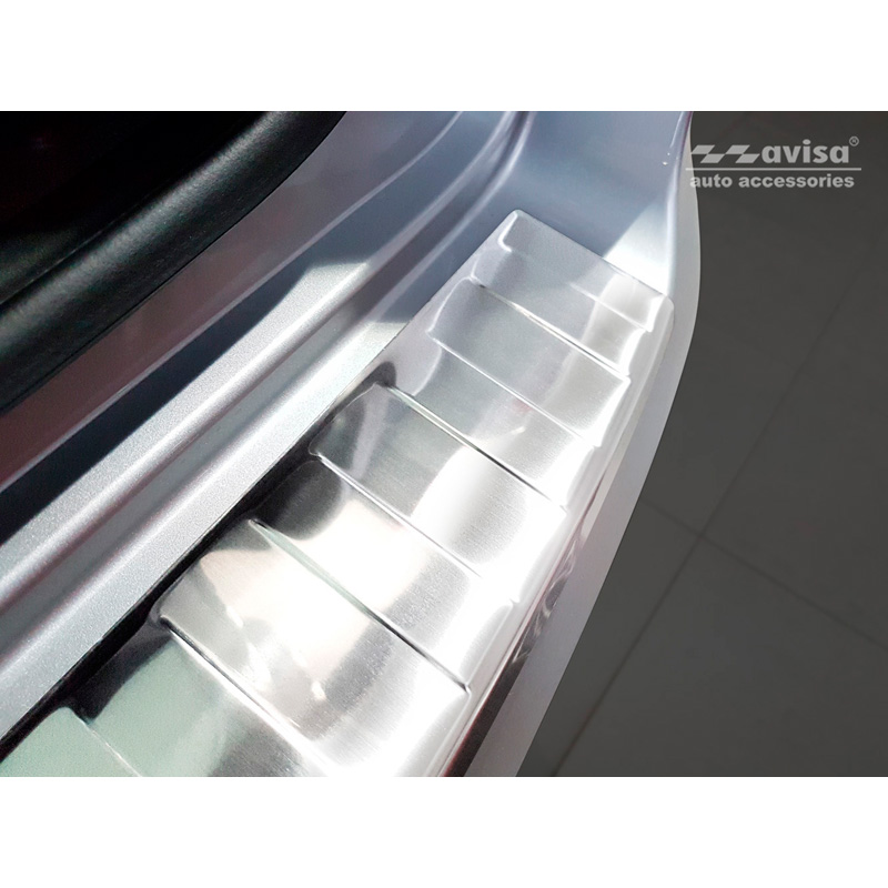 Stainless Steel Rear bumper protector  Hyundai Tucson FL 2018- 'Ribs'