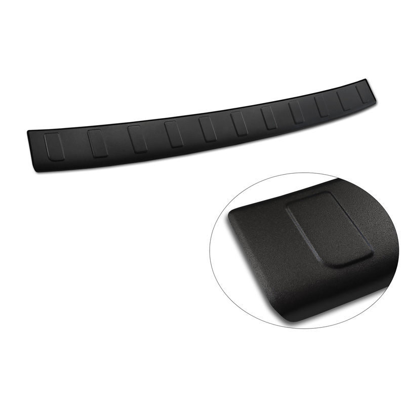 Matt Black Stainless Steel Rear bumper protector  Jeep Avenger + EV 2023- 'Ribs'