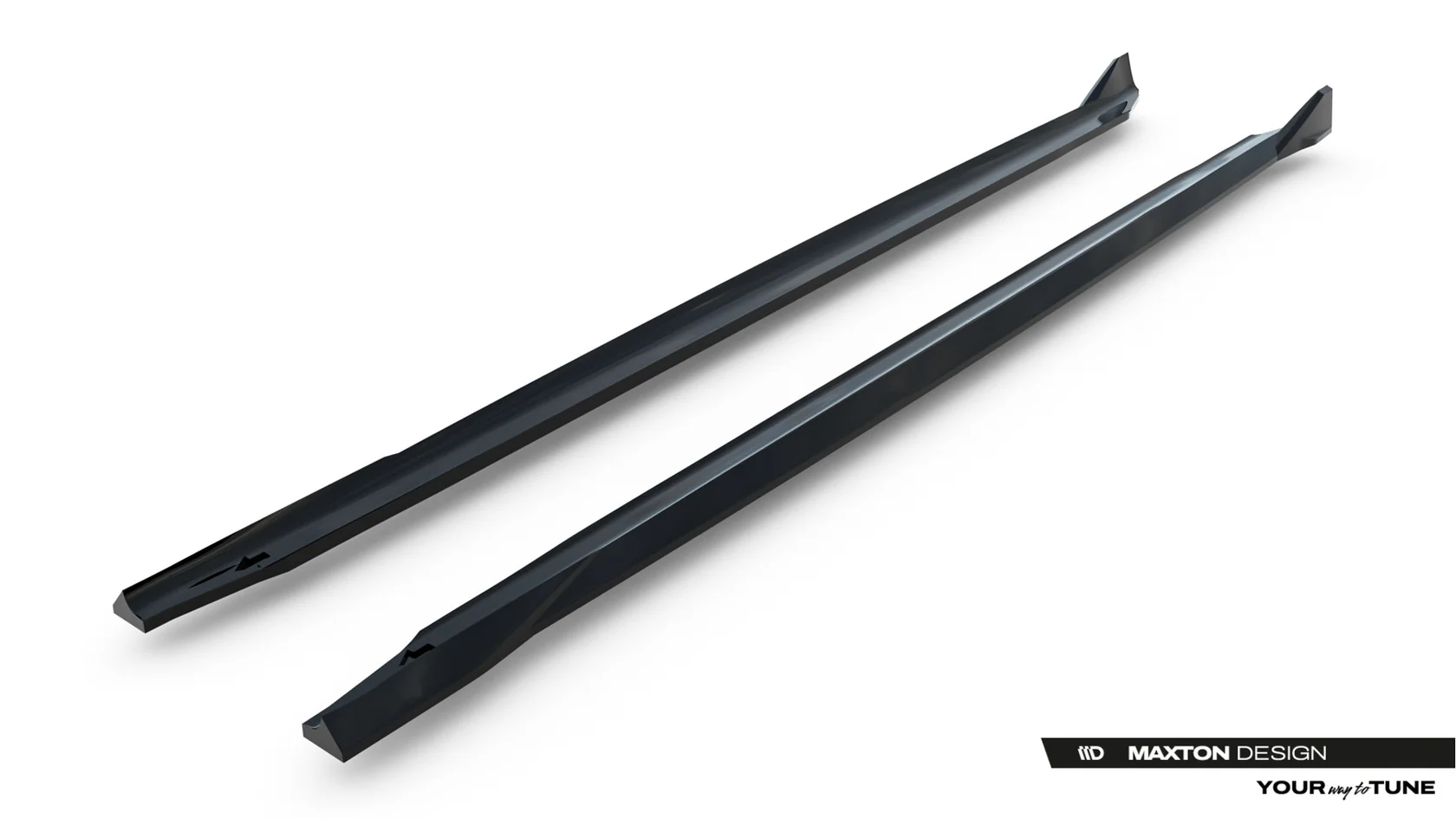 Zijskirts passend voor BMW M5 F90 Maxton Glans Zwart V.2