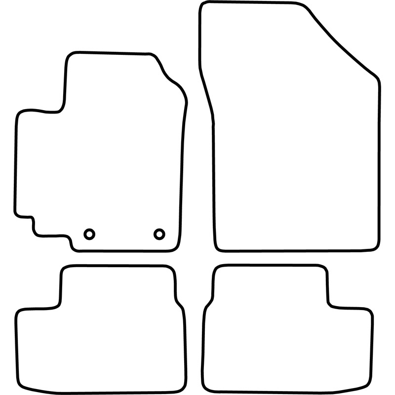Set velour car mats  Suzuki Splash 2008-