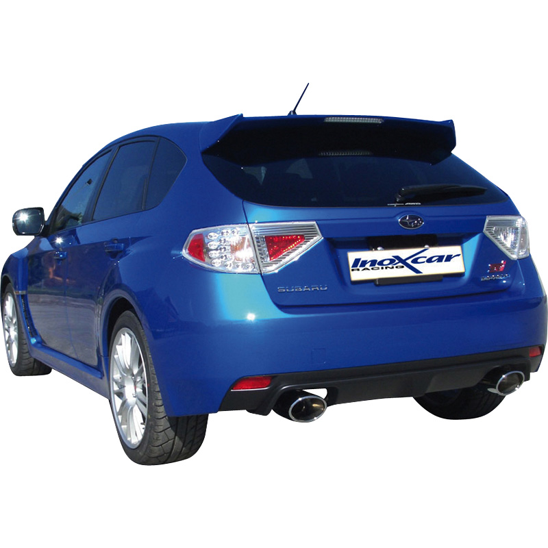 100% Inox Double Sport Exhaust  Subaru Impreza WRX STi (300HP) 2010- Left/Right 150x105mm Oblique