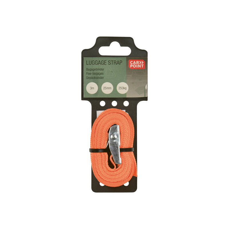 Carpoint Tie Down Strap 3m x 25mm