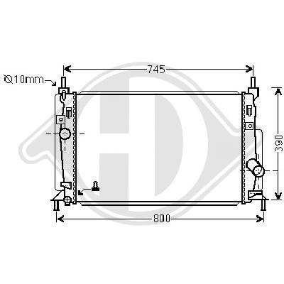 Radiator MAZDA 3 09->> 670x365x26