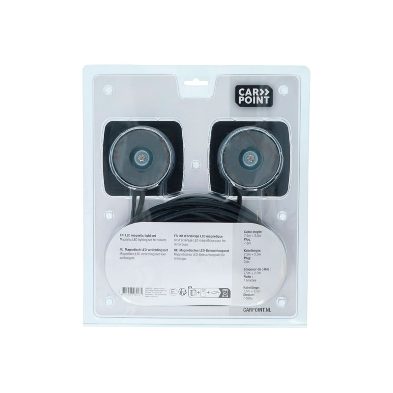Carpoint LED Rear Trailer Light Set Magnet Mounting