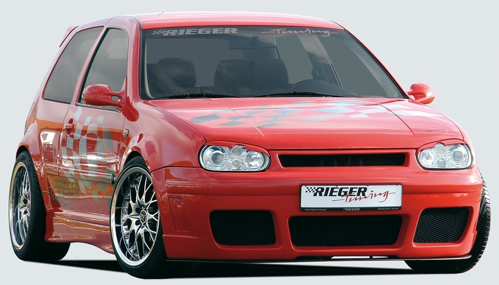 Frontbumper RS-4-Look met intakes VW Golf IV Rieger