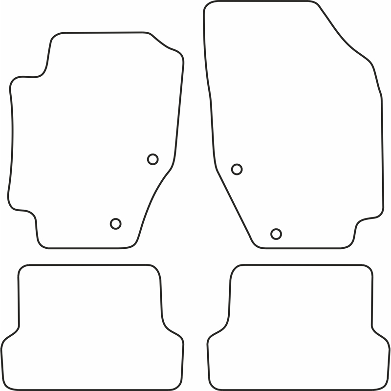 Set car mats  Peugeot 307 CC 2002-2009