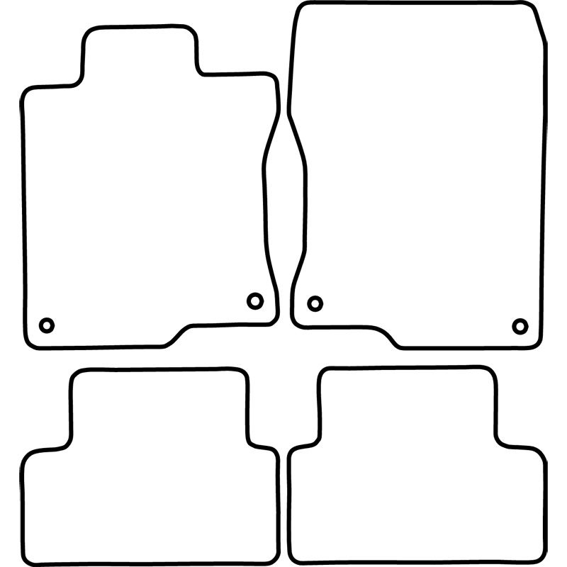 Set car mats  Fiat Fullback 2016- & Mitsubishi L200 (Triton) 2015-