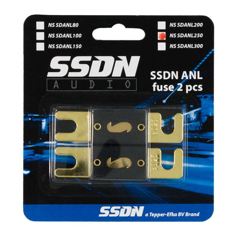 SSDN 250 Ampère ANL fuse - 2 pieces - in blister