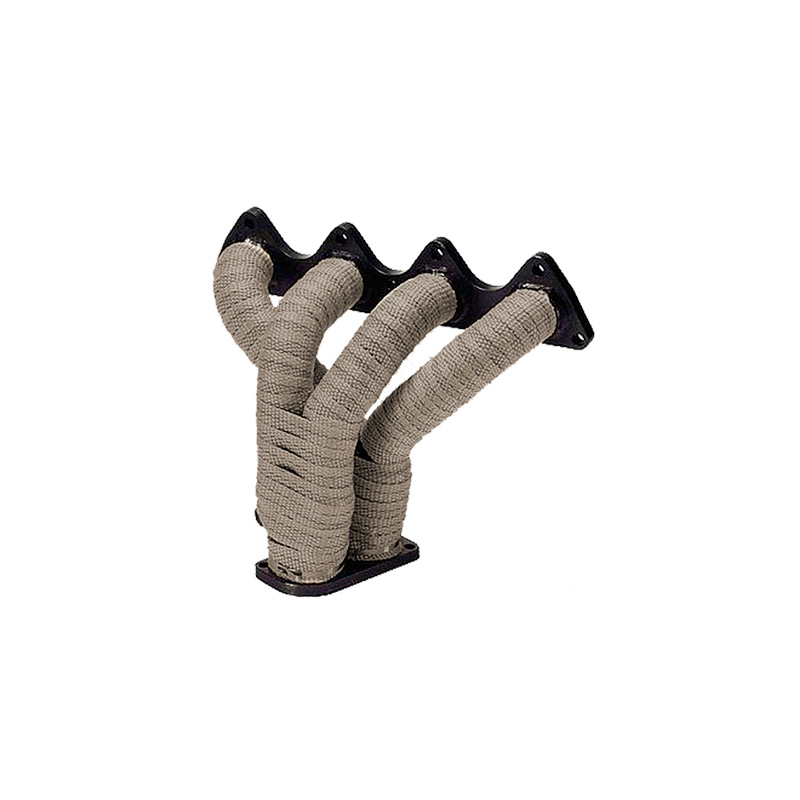 Simoni Racing Exhaust Heat-Insulating Wrapping Kit 1 - 15m x 5cm + 6 clamps < 1000°C - Titanium Fibre
