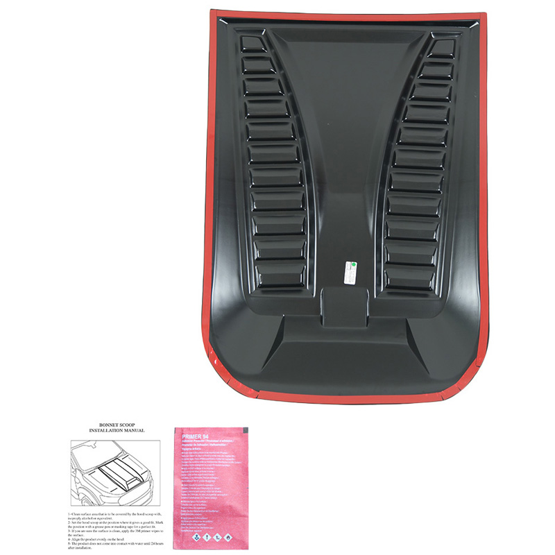 Bonnet Scoop  Nissan Navara NP300 (D23) 2014-2021 - Version 3 - Matt black