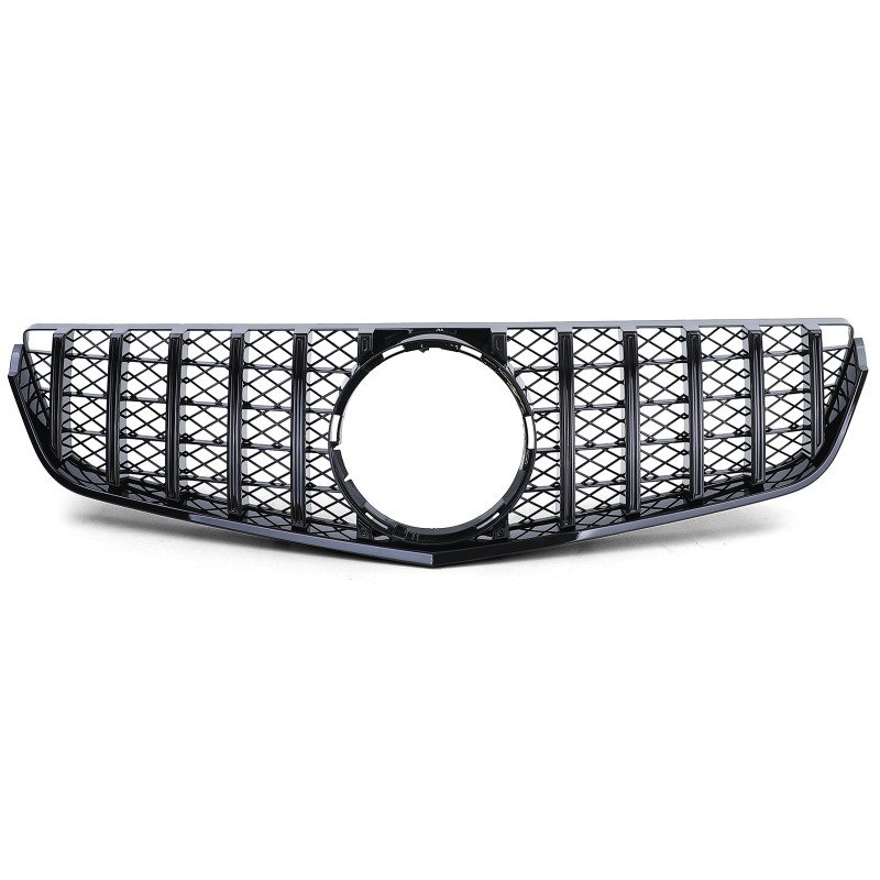 Grill passend voor Mercedes C207 W207 A207 (2009-2012) Coupe Cabrio GT Look Glans Zwart