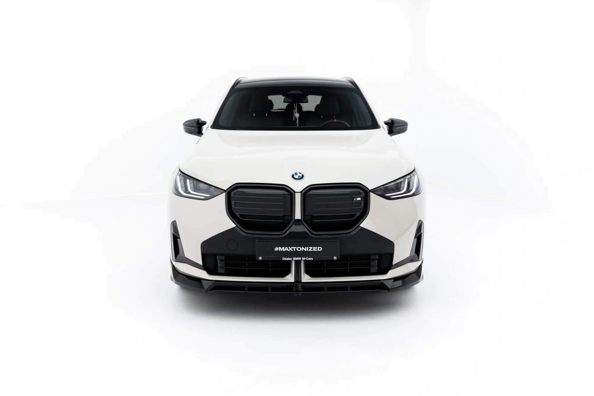 Voorspoiler passend voor BMW X3 M-Pack / M50 G45 Glans Zwart