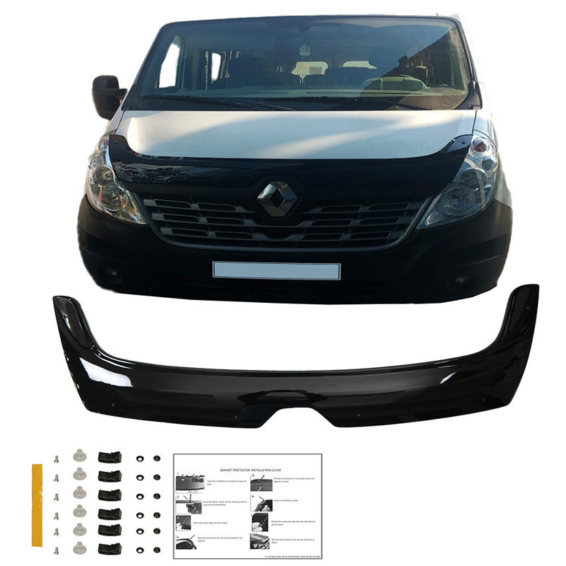 Bonnet Protector  Renault Master 3rd Gen. Facelift 2014-2018 - Gloss black