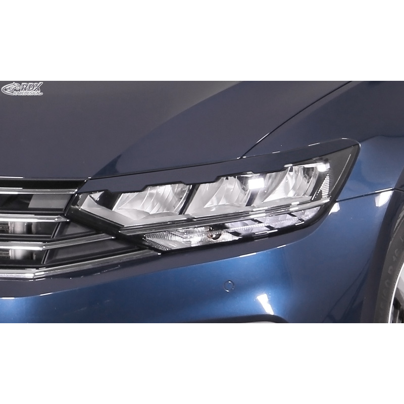 Head light spoilers  Volkswagen Passat 3G B8 Facelift 2019- (Carved) (ABS)