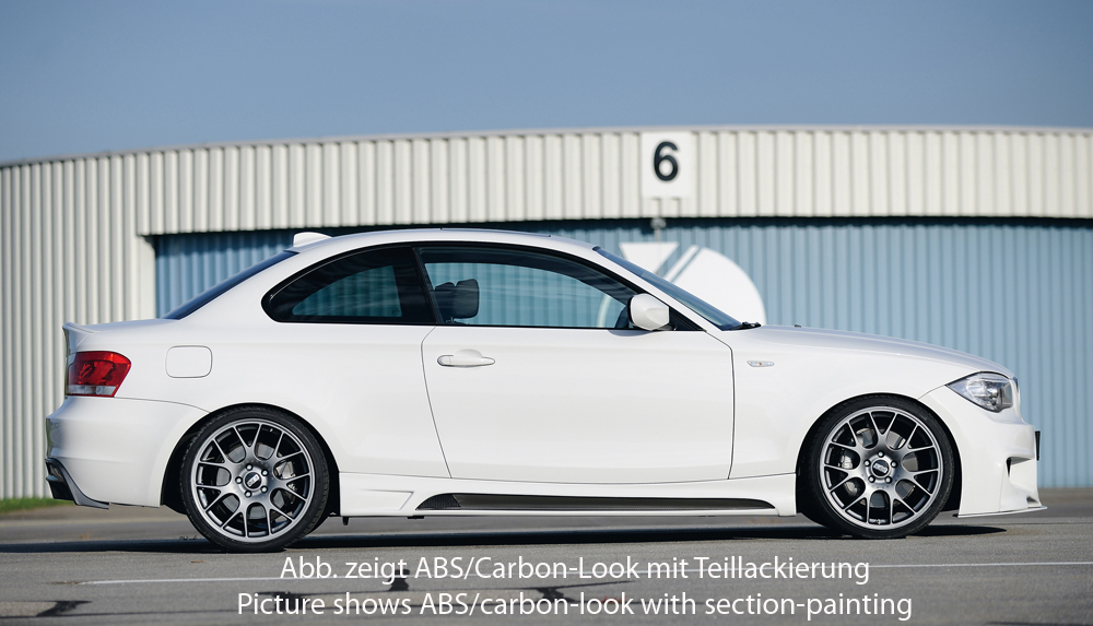Zijskirts passend voor BMW 1 serie Rieger