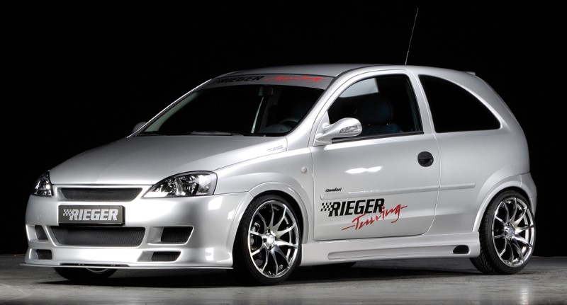 Sideskirts Opel Corsa C GTC Rieger with uitsnede