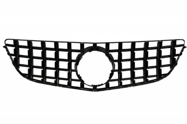 Grill passend voor Mercedes C207 W207 A207 Facelift (2013-2017) Coupe Cabrio GTR Look Glans Zwart/Chroom