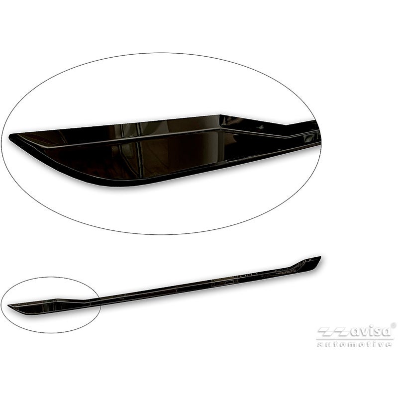 Avisa Black Chrome Stainless Steel Tailgate Trim  Volkswagen T-Roc 2017-2022 & Facelift 2022-2025 (incl. Cabrio)