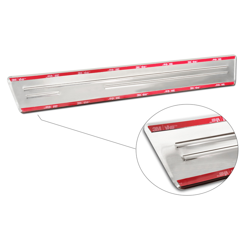 Inox door sill protectors  Mitsubishi Eclipse Cross PHEV 2021- 'Hybrid' - 4-pieces