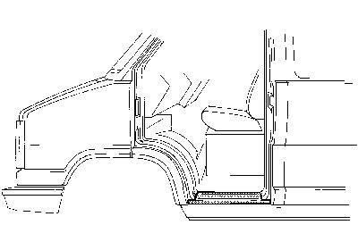 dorpel, links Fiat Ducato, 1982-1996