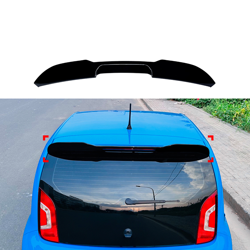 Roof spoiler (Spoiler Cap)  Volkswagen Up! excl. GTi & Seat Mii & Skoda Citigo 2011- (ABS Glossy Black)