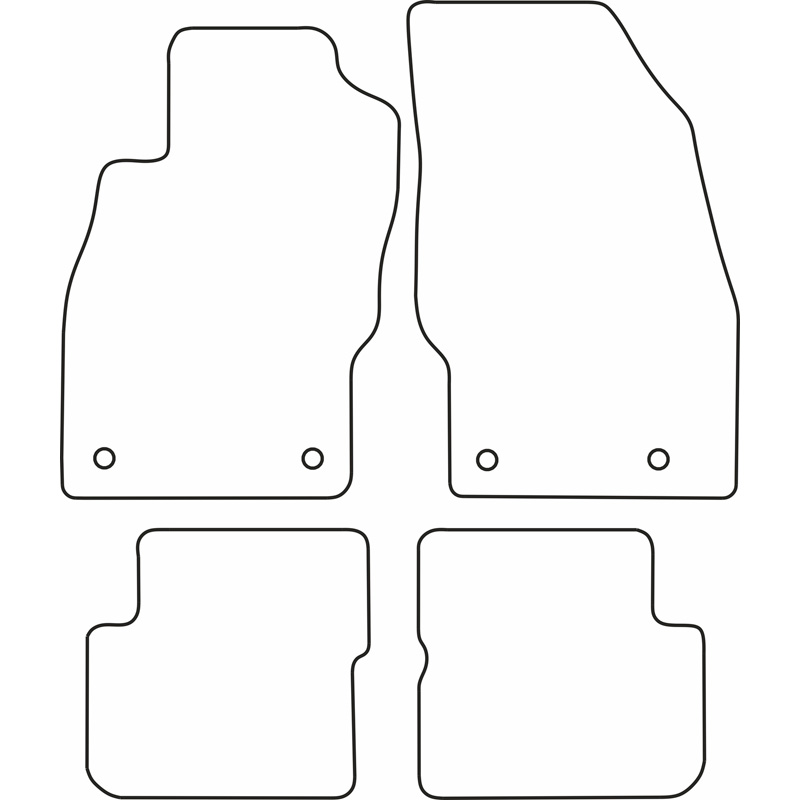 Set car mats  Opel Corsa D 2006-2014