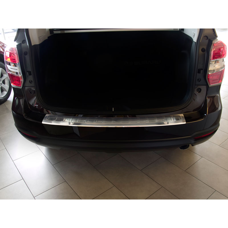 Stainless Steel Rear bumper protector  Subaru Forester IV 2012-2015 & FL 2015-2018 'Ribs'