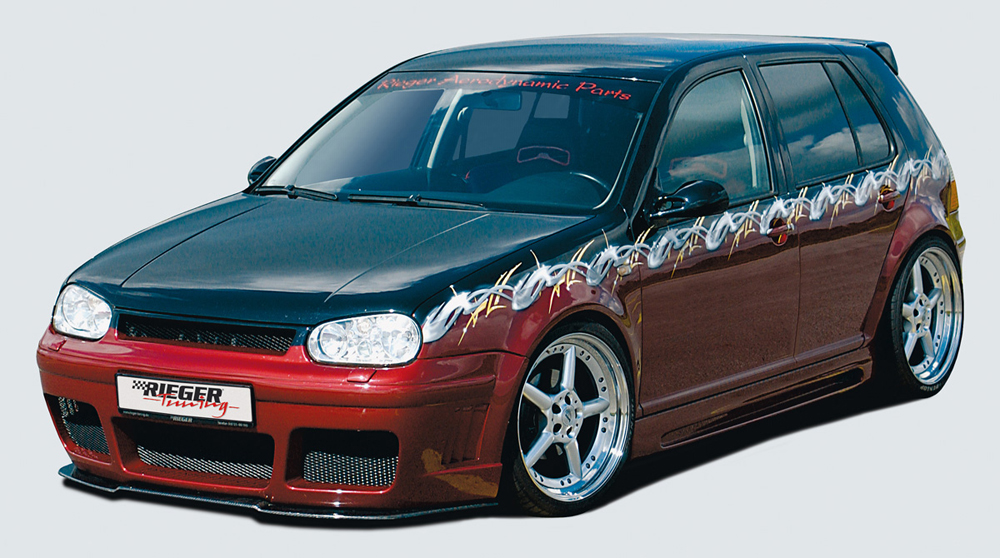 Sideskirts VW Golf IV Rieger with uitsnede