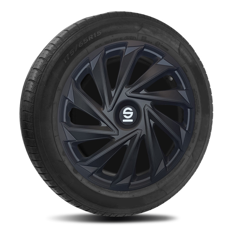 Sparco Wheel Covers Varese - 14-inch - Black - Set of 4 pieces
