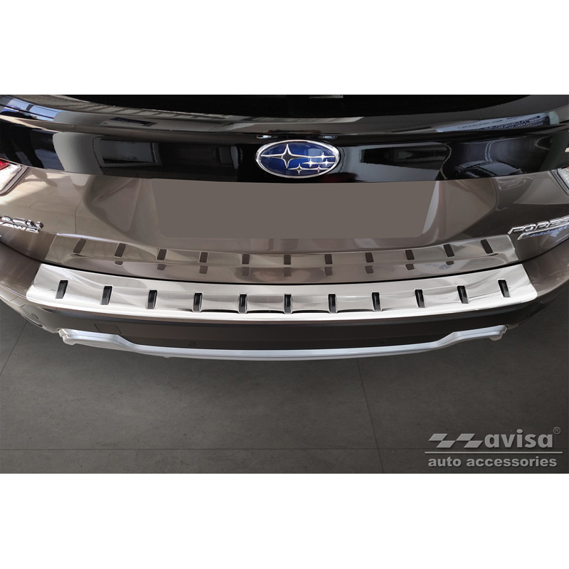 Stainless Steel Rear bumper protector  Subaru Forester (SK) 2018-2024 'STRONG EDITION'