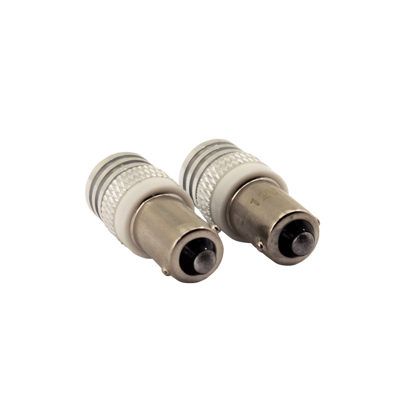 BA9S LED Bulbs 12V Xenon-Optics White, set of 2 pieces
