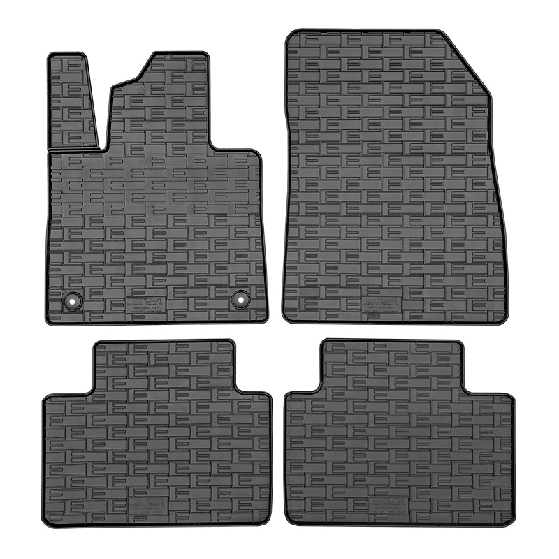 Rubber car mats set  Volvo EX30 2023- (4-pieces + fixing system)