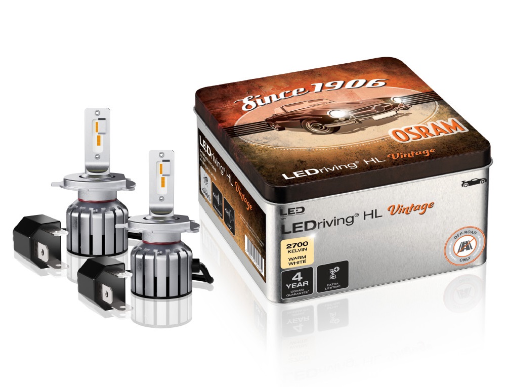 OSRAM LEDriving® HL VINTAGE [~H4/H19/R2] 2700K Warm White NO ECE 2St.