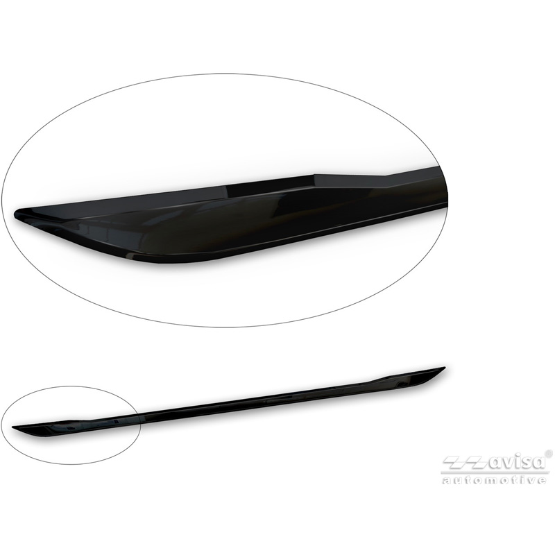 Avisa Black Chrome Stainless Steel Tailgate Trim  Volkswagen T-Cross 2019-2024 & Facelift 2024-